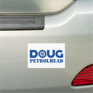 Doug Petrol Head Car Magnet