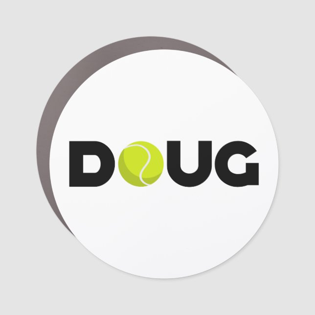 Doug Tennis Car Magnet (Front)