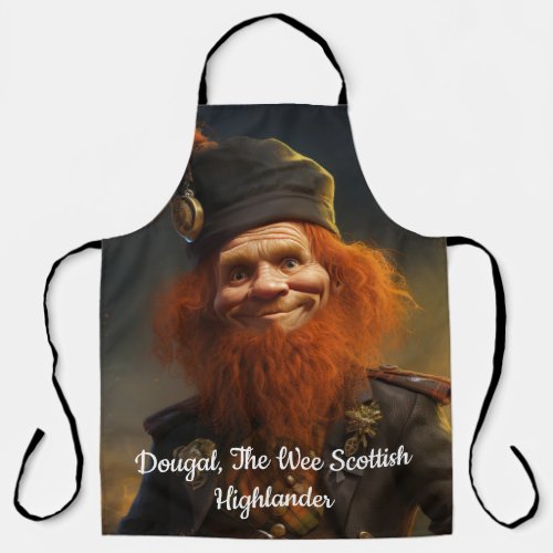 Dougal The Wee Scottish Highlander Apron