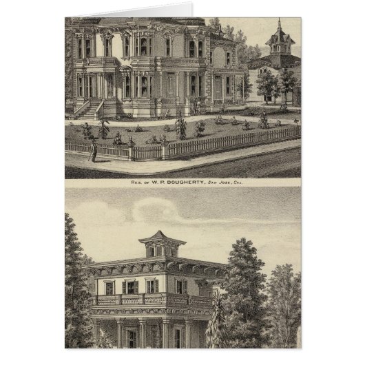 Dougherty, Murphy residences Cards (Front)