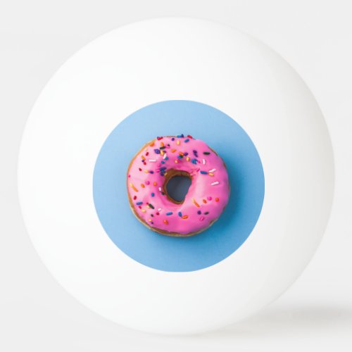 Doughnut photo blue and pink modern design Ball