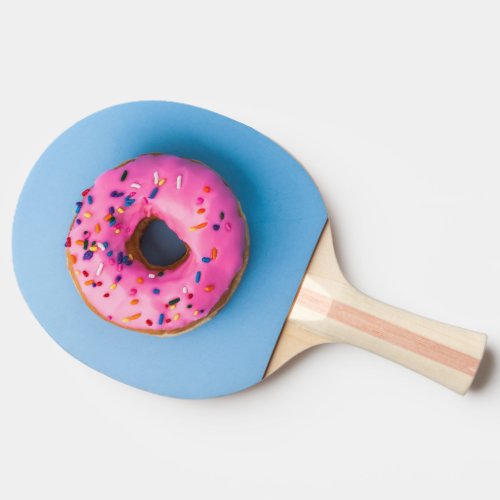 Doughnut photo blue and pink modern design Paddle