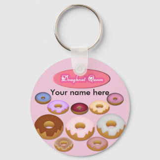 Doughnut Queen Keychain