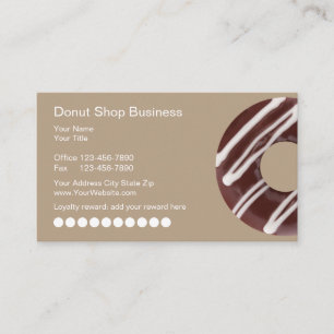 Doughnut Shop Business Cards
