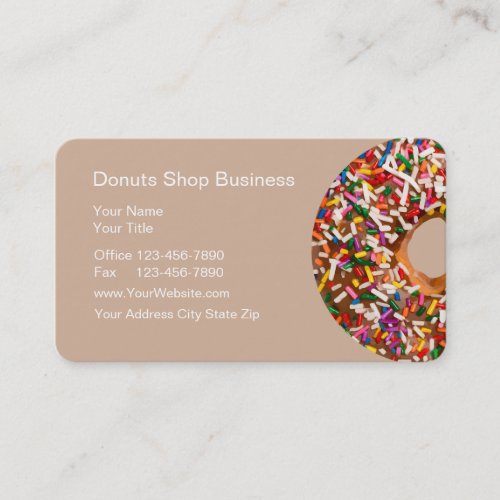 Doughnut Shop Business Cards