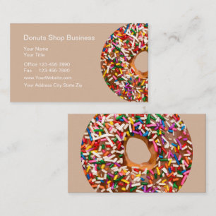 Doughnut Shop Business Cards