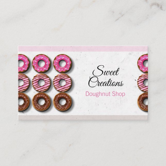 Doughnut Shop - Donut Shop Business Card (Front)