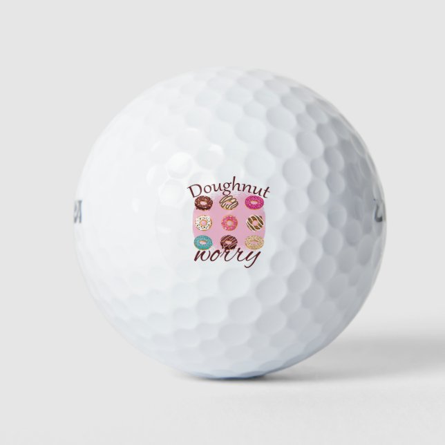 Doughnut Worry Golf Balls (Front)