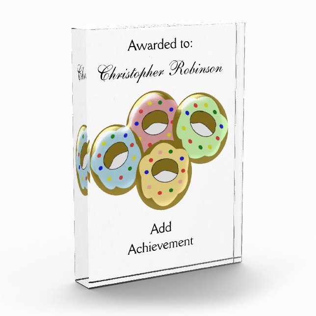 Doughnuts Acrylic Award (Left)