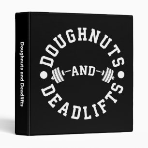 Doughnuts and Deadlifts - Carbs - Funny Workout Binder