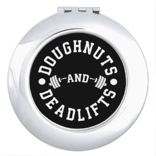 Doughnuts and Deadlifts - Carbs - Funny Workout Vanity Mirror