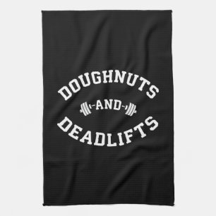 Doughnuts and Deadlifts - Funny Gym Workout Towel
