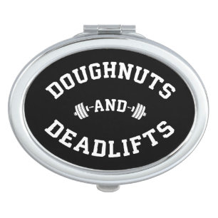 Doughnuts and Deadlifts - Funny Gym Workout Vanity Mirror