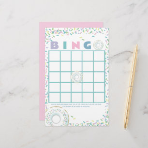 Doughnuts and Sprinkles Bingo Stationery