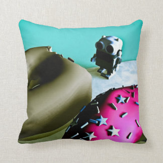 Doughnuts and Toy Robot 02 American MoJo Pillows