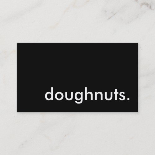 doughnuts color customizable business card