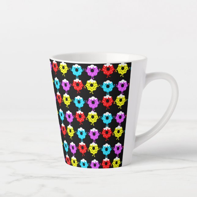 Doughnuts Donut Lovers Latte Mug (Right)