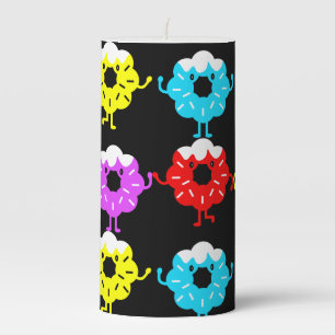 Doughnuts Donut Lovers Pillar Candle