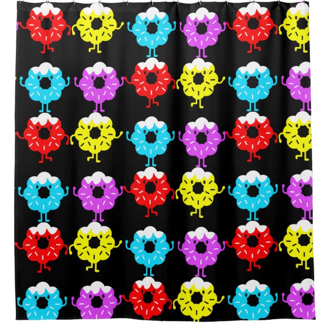 Doughnuts Donut Lovers Shower Curtain (Front)