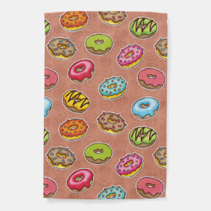 Doughnuts garden flag