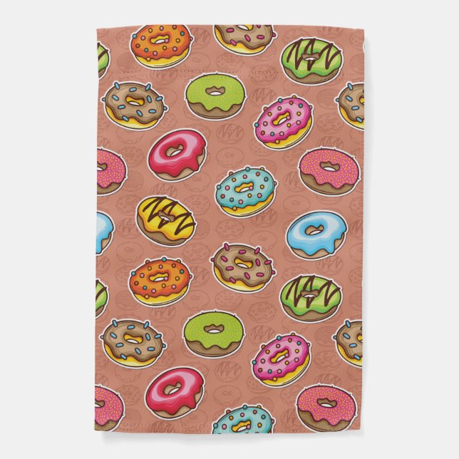 Doughnuts  garden flag (Front)