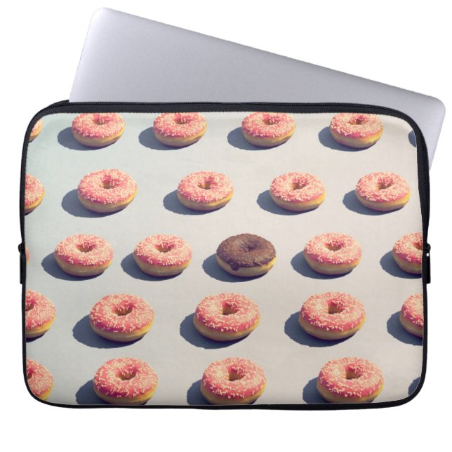 Doughnuts In A Group Laptop Sleeve (Front)