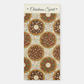 Doughnuts in Christmas Spirit Magnetic Notepad