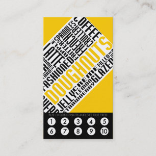 doughnuts loyalty (wordWEBs) Card