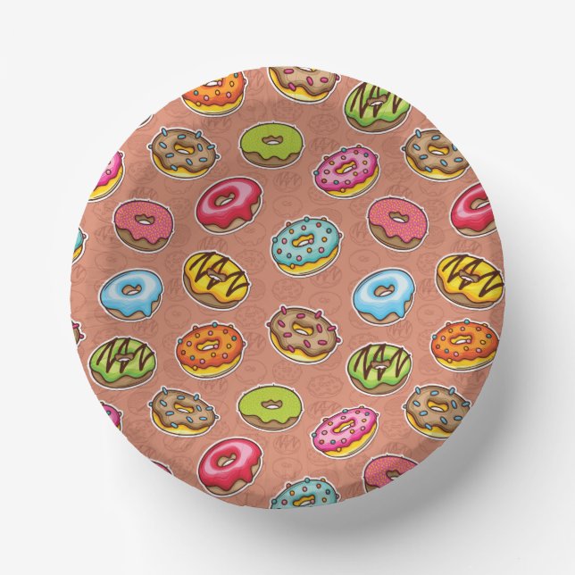 Doughnuts Paper Bowls (Front)