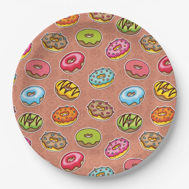 Doughnuts  paper plates (Front)