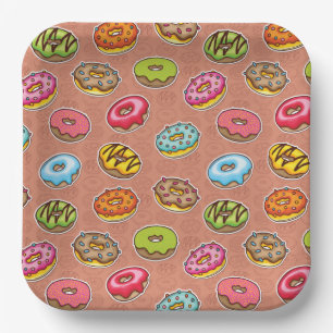 Doughnuts paper plates