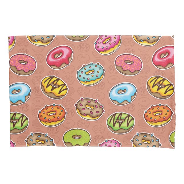 Doughnuts  pillow case (Front)