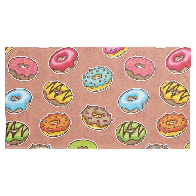 Doughnuts  pillow case (Front-Left)