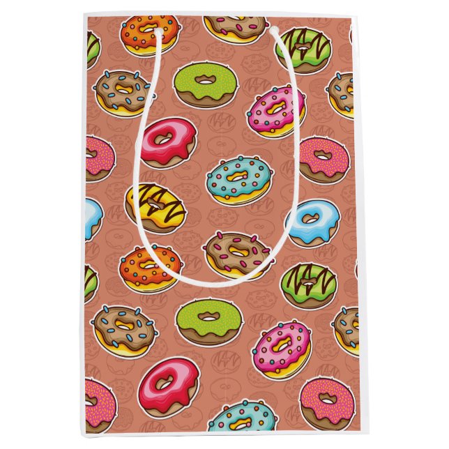 Doughnuts Throw Pillow Medium Gift Bag (Front)