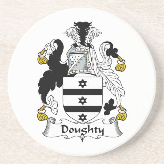 Doughty Family Crest Drink Coaster