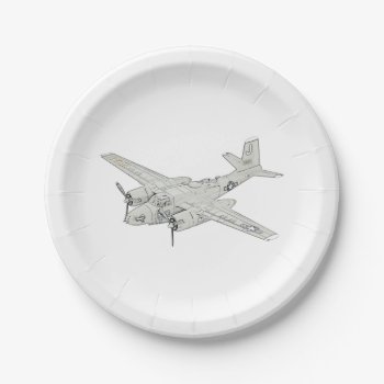 Douglas A-26 Invader Paper Party Plates by PNGDesign at Zazzle