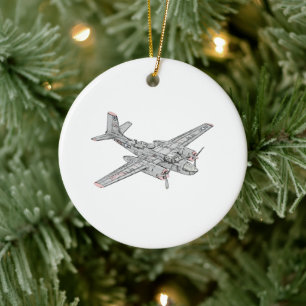 Douglas B-26 Invader Ceramic Ornament