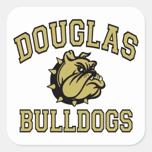 Douglas Bulldogs Square Sticker