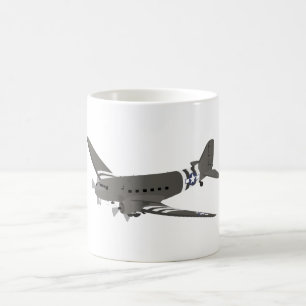 Douglas C-47 Skytrain WW2 Transport Airplane Coffee Mug