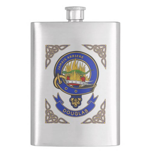 Douglas Clan Badge   Flask