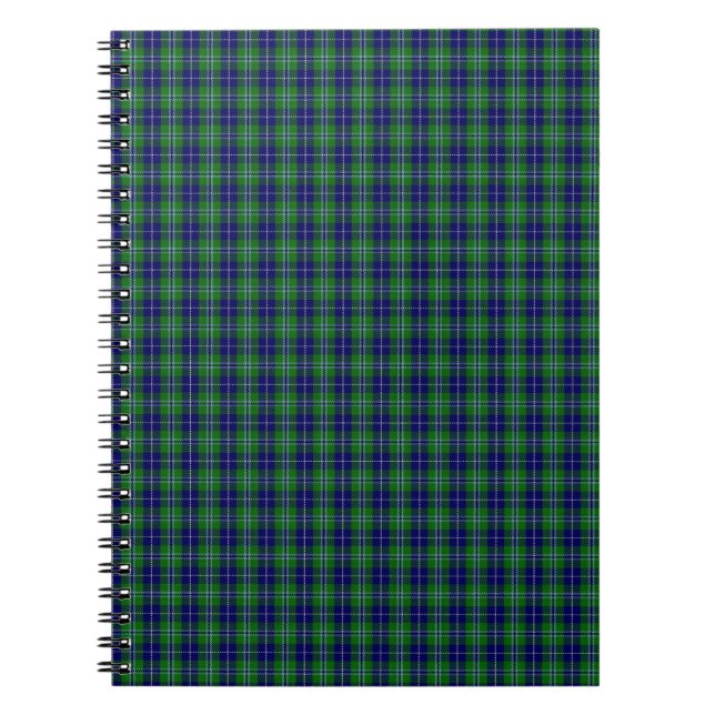 Douglas Clan Family Tartan Notebook (Front)