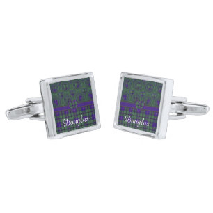 Douglas clan Plaid Scottish tartan Cufflinks