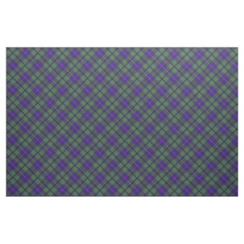 Douglas Clan Plaid Scottish Tartan Fabric by TheTartanShop at Zazzle