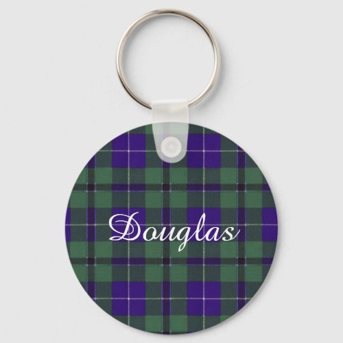 Douglas clan Plaid Scottish tartan Keychain