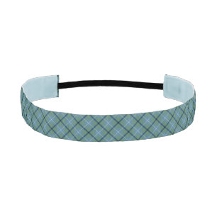Douglas Clan Tartan Light Blue Plaid Athletic Headband