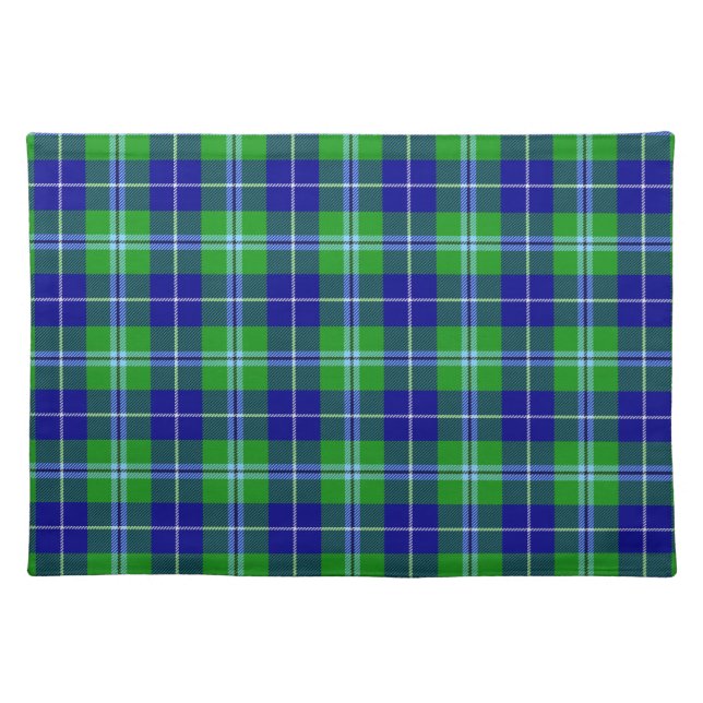 Douglas Clan Tartan Plaid Scottish Pattern Cloth Placemat (Front)