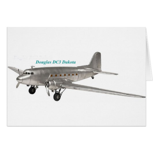 Douglas DC3 Dakota Cards (Front Horizontal)