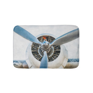 Douglas DC-3 Aircraft. Propeller Bathroom Mat