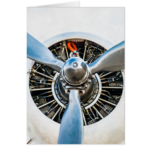 Douglas DC-3 Aircraft. Propeller Cards (Front)