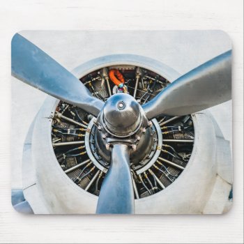 Douglas Dc-3 Aircraft. Propeller Mouse Pad by DigitalSolutions2u at Zazzle
